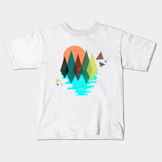 GEOMETRY IS SACRED Kids T-Shirt by VISUALIZED INSPIRATION